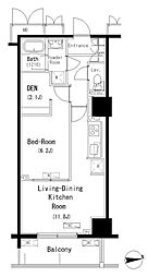 ParkAxis元浅草STAGE 1SLDKの間取図画像