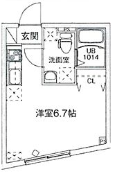 LUDENS練馬高野台MAXIV ワンルームの間取図画像