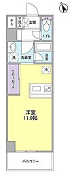 ルモーデセンター北 ワンルームの間取図画像