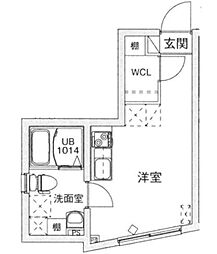 LUDENS練馬高野台MAXIV ワンルームの間取図画像