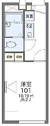 レオパレスエナミス 1Kの間取図画像