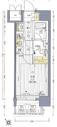 ヴァレッシア武蔵関駅前シティ 1Kの間取図画像