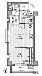 メゾンカルム西新宿 1LDKの間取図画像
