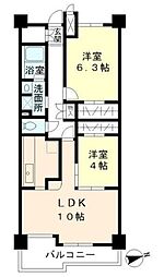 グリーンヒルズ目白 2LDKの間取図画像
