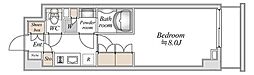 ORETERRACE馬込 1Kの間取図画像