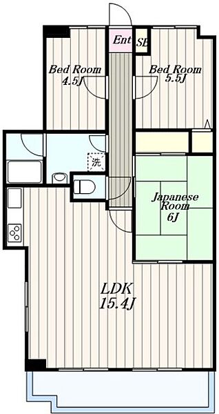 ハーフティンバー ｜神奈川県大和市中央林間８丁目(賃貸マンション3LDK・3階・68.42㎡)の写真 その2