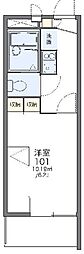 レオパレスサンファーム 1Kの間取図画像