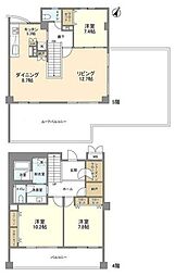 ステラメゾン碑文谷 3LDKの間取図画像