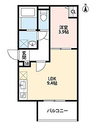 フェリーチェ 1LDKの間取図画像