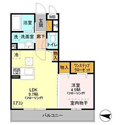 アルコバレーノ 1LDKの間取図画像