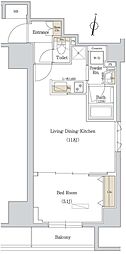アーバネックス西新宿 1LDKの間取図画像