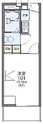 レオパレスドゥジエーム 1Kの間取図画像