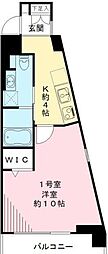 ウインベル仙川 1Kの間取図画像