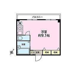 ラ・レイネ鷺沼 ワンルームの間取図画像