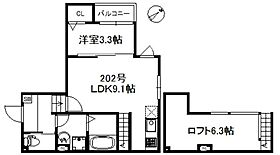 スピカ 202 ｜ 福岡県久留米市津福本町180-1（賃貸アパート1LDK・2階・33.10㎡） その2