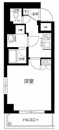菱和パレス三軒茶屋 1Kの間取図画像