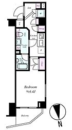 セジョリ南品川 1Kの間取図画像