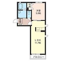 ヴィラブリッツ　Ｃ 00101 ｜ 群馬県太田市飯田町749-1（賃貸アパート1LDK・1階・42.10㎡） その2