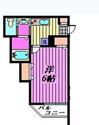 Mark Duo草加瀬崎 1Kの間取図画像