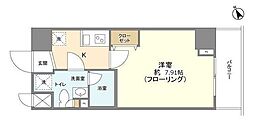 メインテラスウエノ 1Kの間取図画像