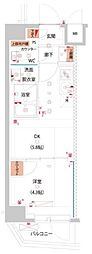 ハーモニーレジデンス東京サウス大塚 1DKの間取図画像