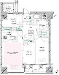 レジデンス二番町 3LDKの間取図画像
