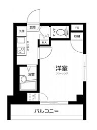 スカイコートヌーベル新宿落合 9階1Kの間取り