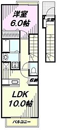 セイバリー1 1LDKの間取図画像