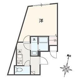世田谷区松原3丁目マンション 1Kの間取図画像