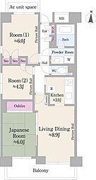 ラフィーネ阿佐谷 3LDKの間取図画像