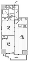 ネオアーバンレジデンス駒込 2LDKの間取図画像
