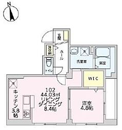 ヴィレッジシノ 1LDKの間取図画像