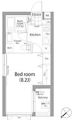 ラ・プレス神宮前 1Kの間取図画像