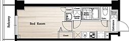Nステージ鶴見 1Kの間取図画像