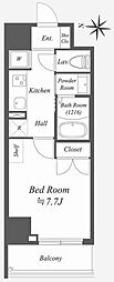 AlphaPrime東陽町 1Kの間取図画像