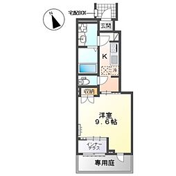 川口市大字安行領根岸 1Kの間取図画像