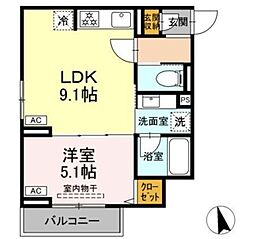 間取図画像 1LDK