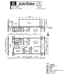 コーポレート五反野 2SLDKの間取図画像