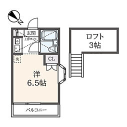 グリーンヒルズ壱番館 ワンルームの間取図画像