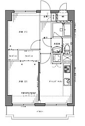 デイム橋本 9階2DKの間取り