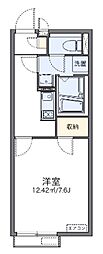 レオネクストニシダイ 1Kの間取図画像