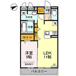 BOSCO 1LDKの間取図画像