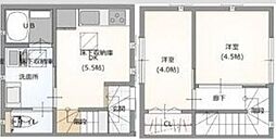 ニュクス 2DKの間取図画像
