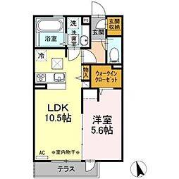コンフォートプラス・T 1LDKの間取図画像
