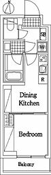 ハーモニーレジデンスコンフォートグランド 1DKの間取図画像