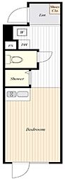 HW.HILLS2 ワンルームの間取図画像