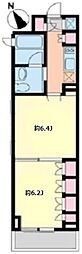 プラティーク清澄白河 2Kの間取図画像