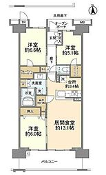 間取図画像 3LDK