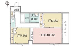 （シニア限定）ヘーベルヴィレッジ練馬平和台〜オカバ練馬平和台 1階2LDKの間取り
