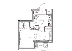 京急空港線 天空橋駅 徒歩9分の賃貸マンション 3階1Kの間取り